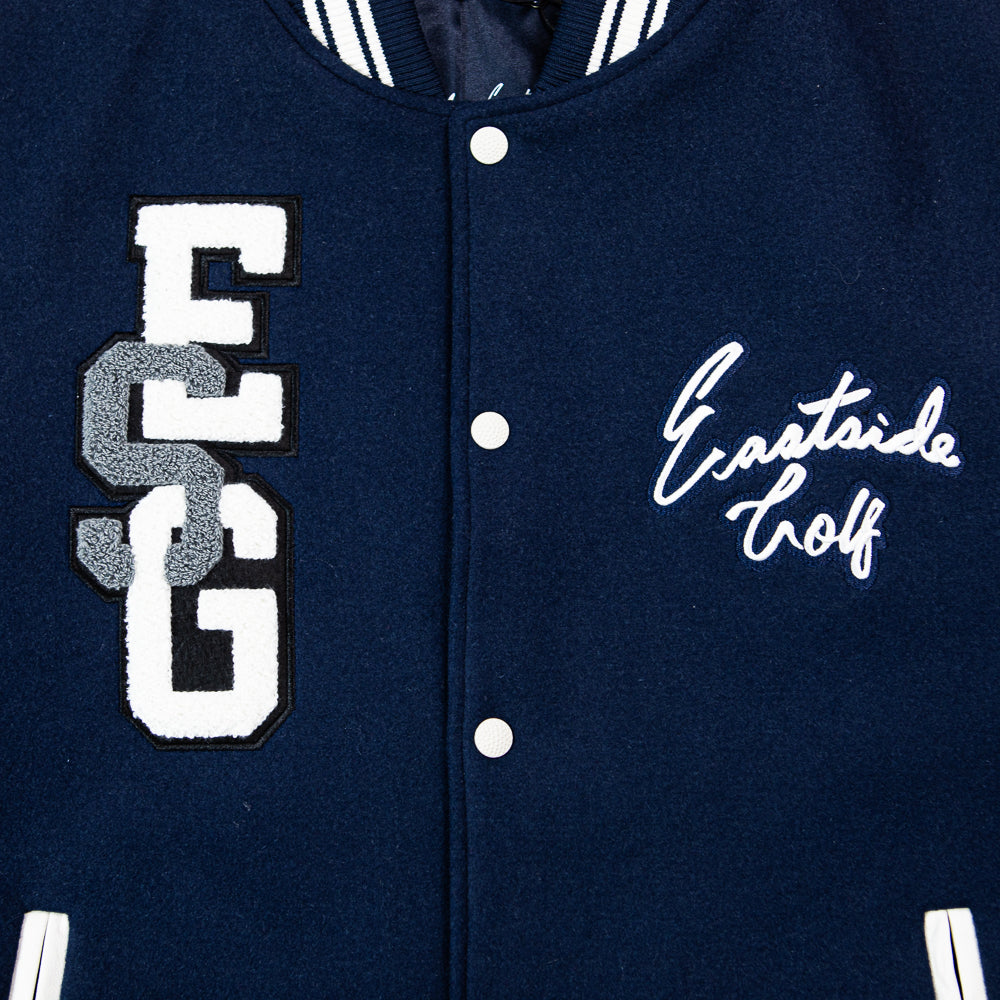 Eastside Golf Men's Varsity Jacket (Midnight/White)