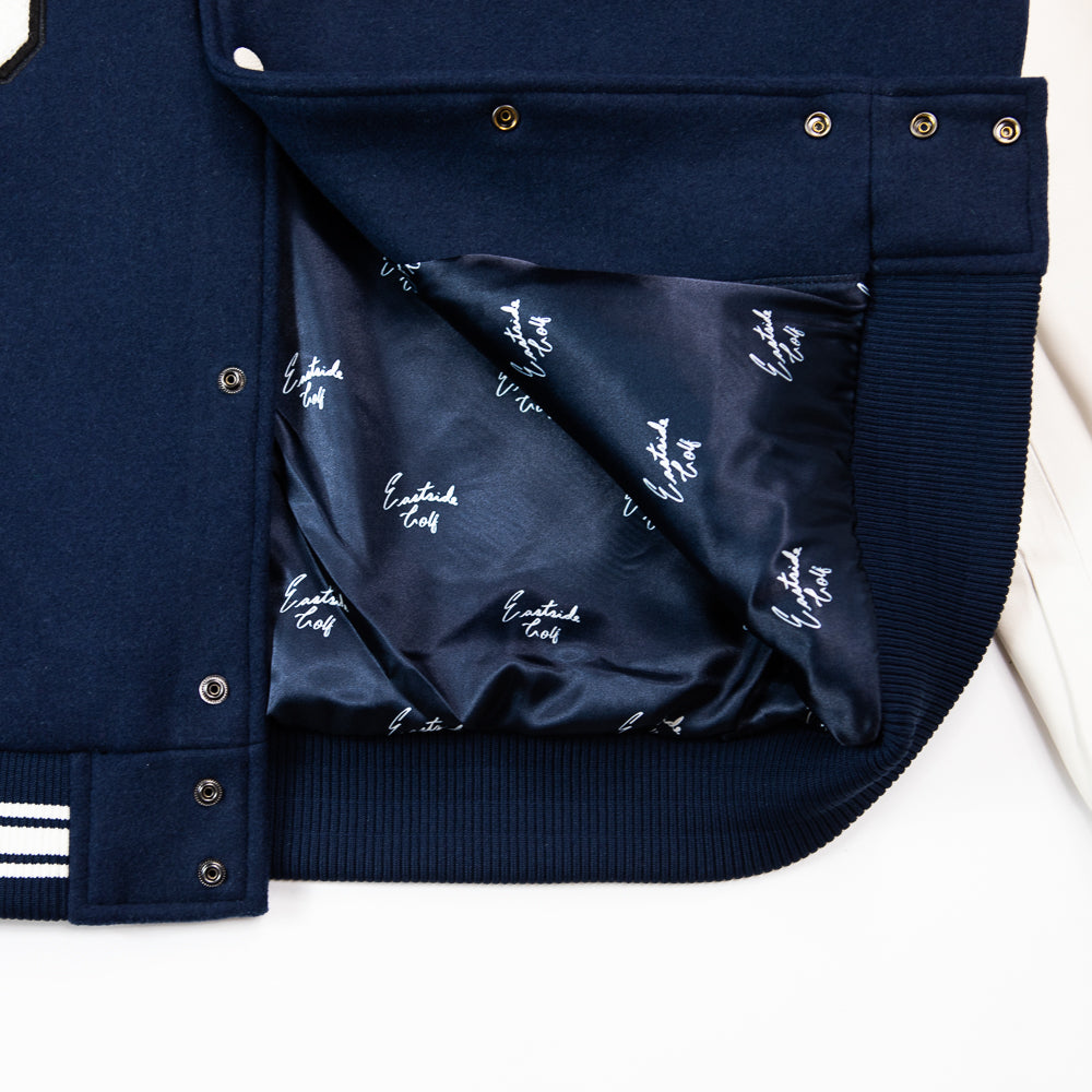 Eastside Golf Men's Varsity Jacket (Midnight/White)