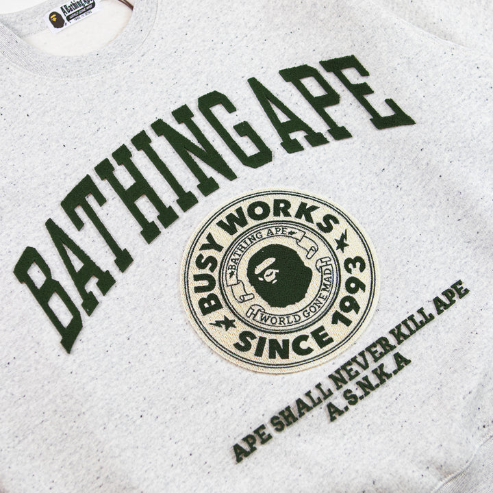 College Graphic Sweatshirt (Grey)