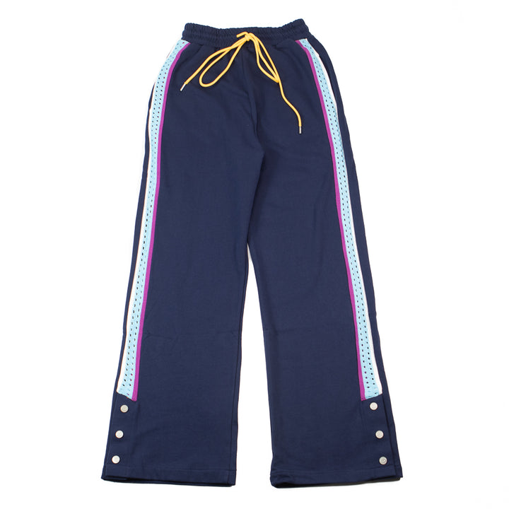 Crochet Panel Pant (Blue)