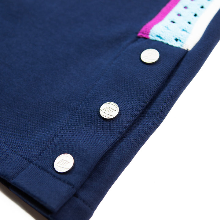 Crochet Panel Pant (Blue)