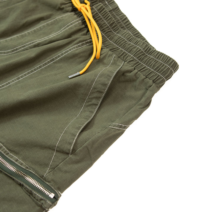 Contrast Cargo Pants (Olive)