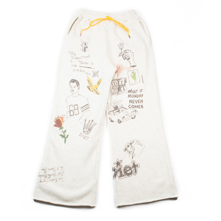 Doodle Sweatpants (Heather Grey)
