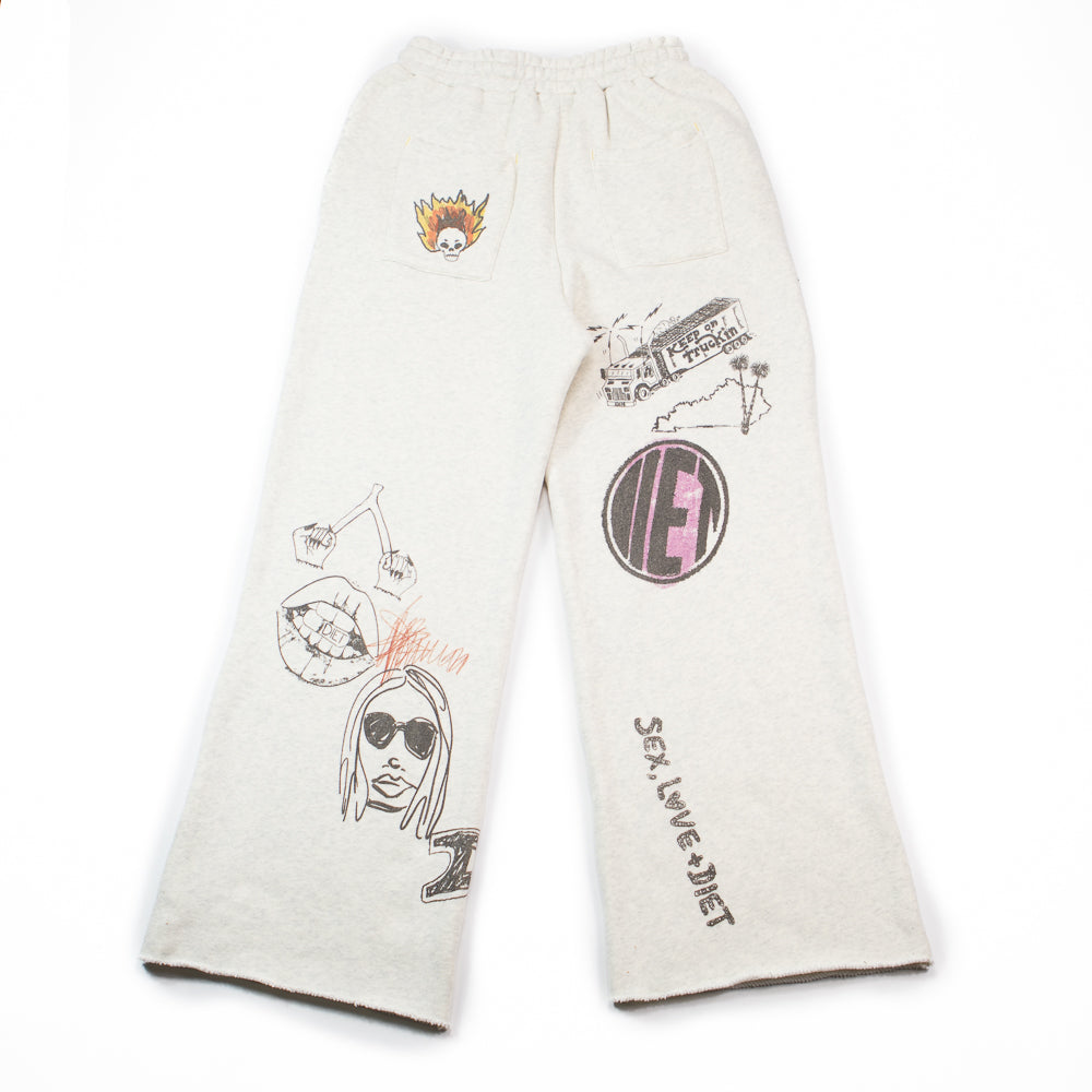 Doodle Sweatpants (Heather Grey)