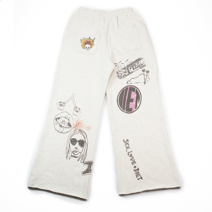 Doodle Sweatpants (Heather Grey)