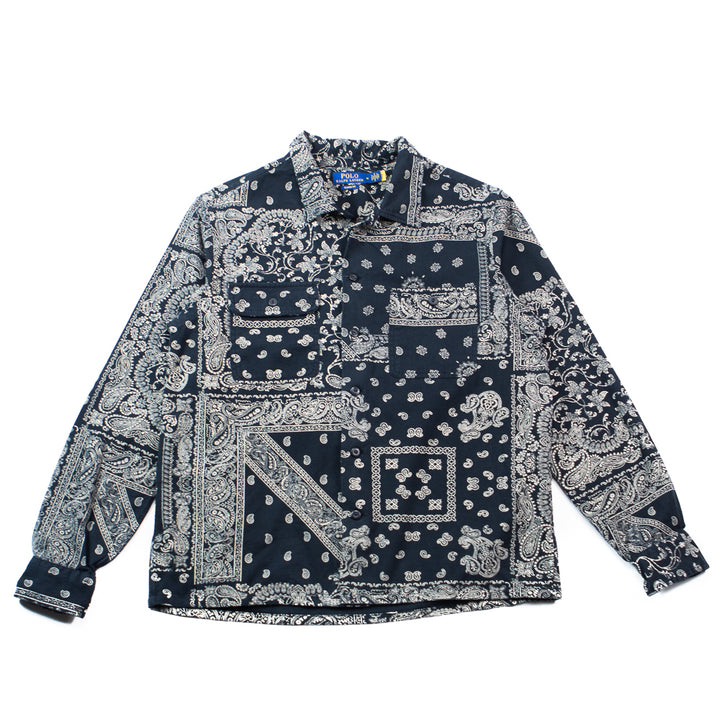 Brushed Cotton Flannel Dungaree Patchwork Shirt (Yukon Patchwork)