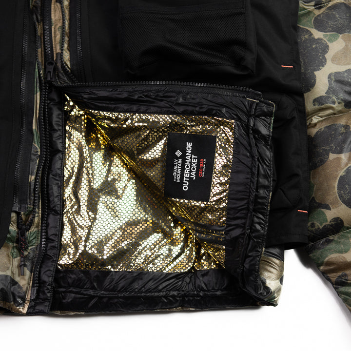 Dually Mountain Outerchange Jacket Printed (British Tan Duck Camo)