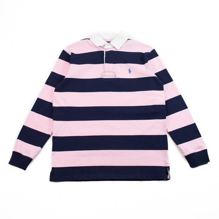 The Iconic Rugby Shirt (Carmel Pink/Newport Navy)