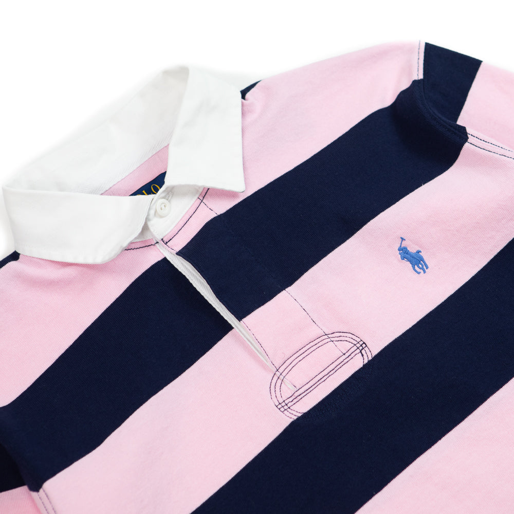 The Iconic Rugby Shirt (Carmel Pink/Newport Navy)