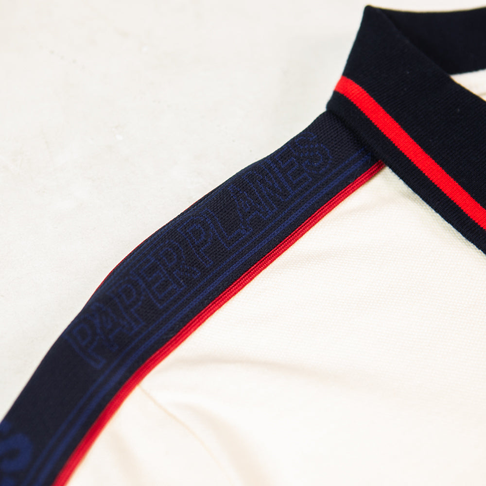 Jacquard Taping Polo (Eggshell)