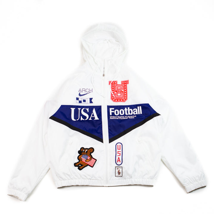 USA x V.A.A Anthem Jacket (White/Deep Royal Blue)