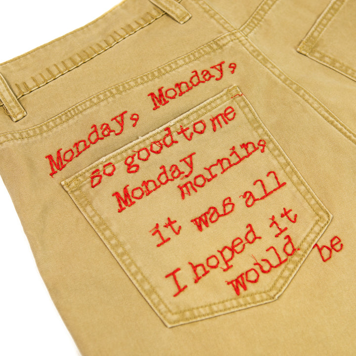 Monday, Monday Canvas Shorts (Tan)