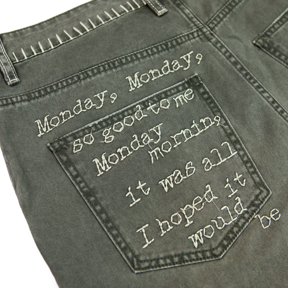 Monday, Monday Canvas Shorts (Dark Olive)