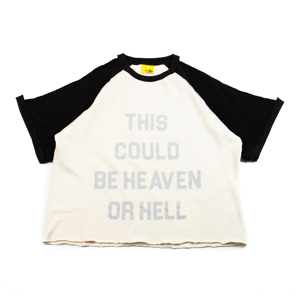 Heaven or Hell Raglan Tee (Cream)