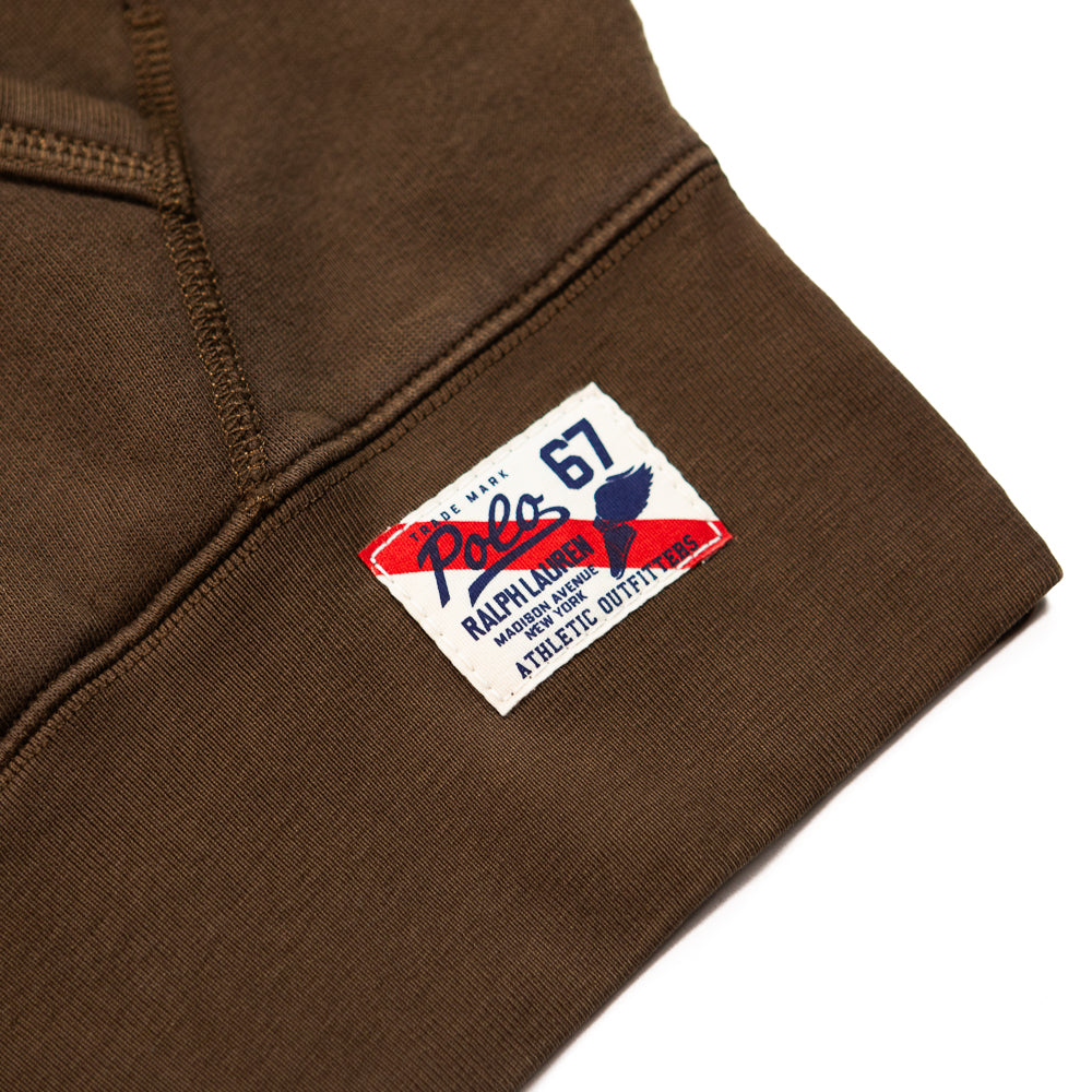 Vintage Fit Fleece Graphic Hoodie (Brown)