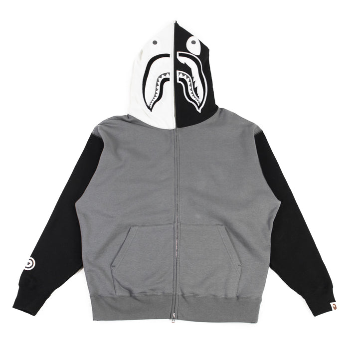 ABC Shark Full Zip Hoodie (Black/ Grey)