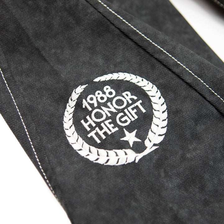Twill Hooded Jacket (Black)