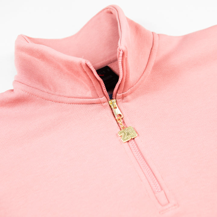 Wmns Jordan Flight Fleece Quarter Zip (Pink)