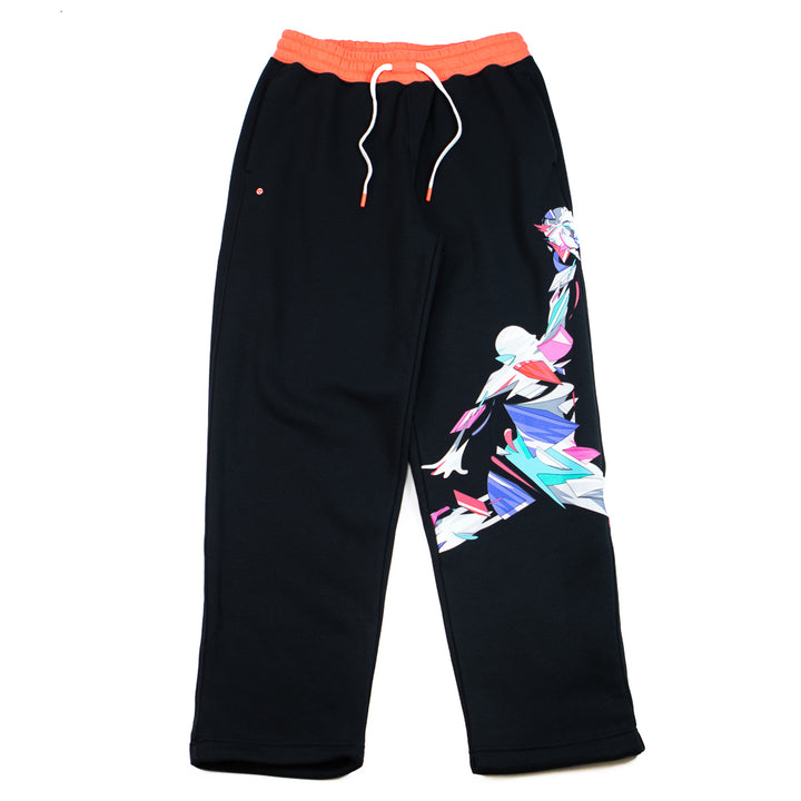 Jordan Brooklyn Men's Fleece Pants (Black/Rush Coral)