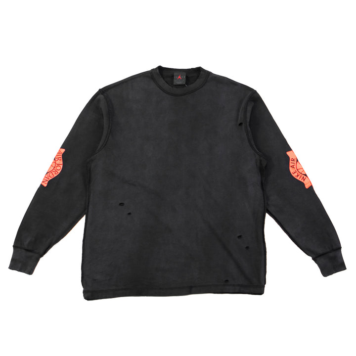 Jordan Rare Air Men's Long-Sleeve T-Shirt (Black/Chile Red)