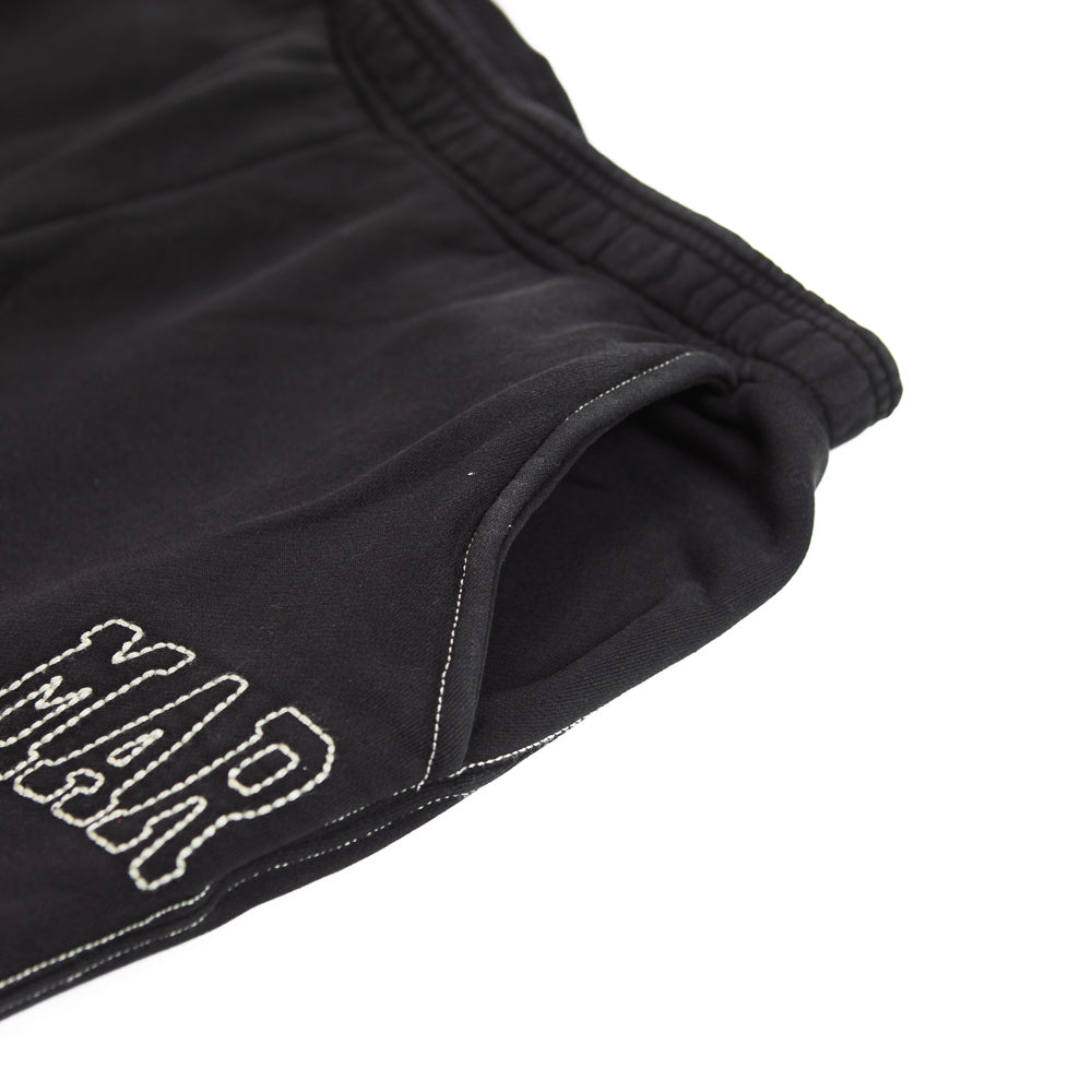 Big Stitch Open Leg Sweatpants (Black)