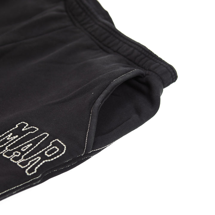 Big Stitch Open Leg Sweatpants (Black)