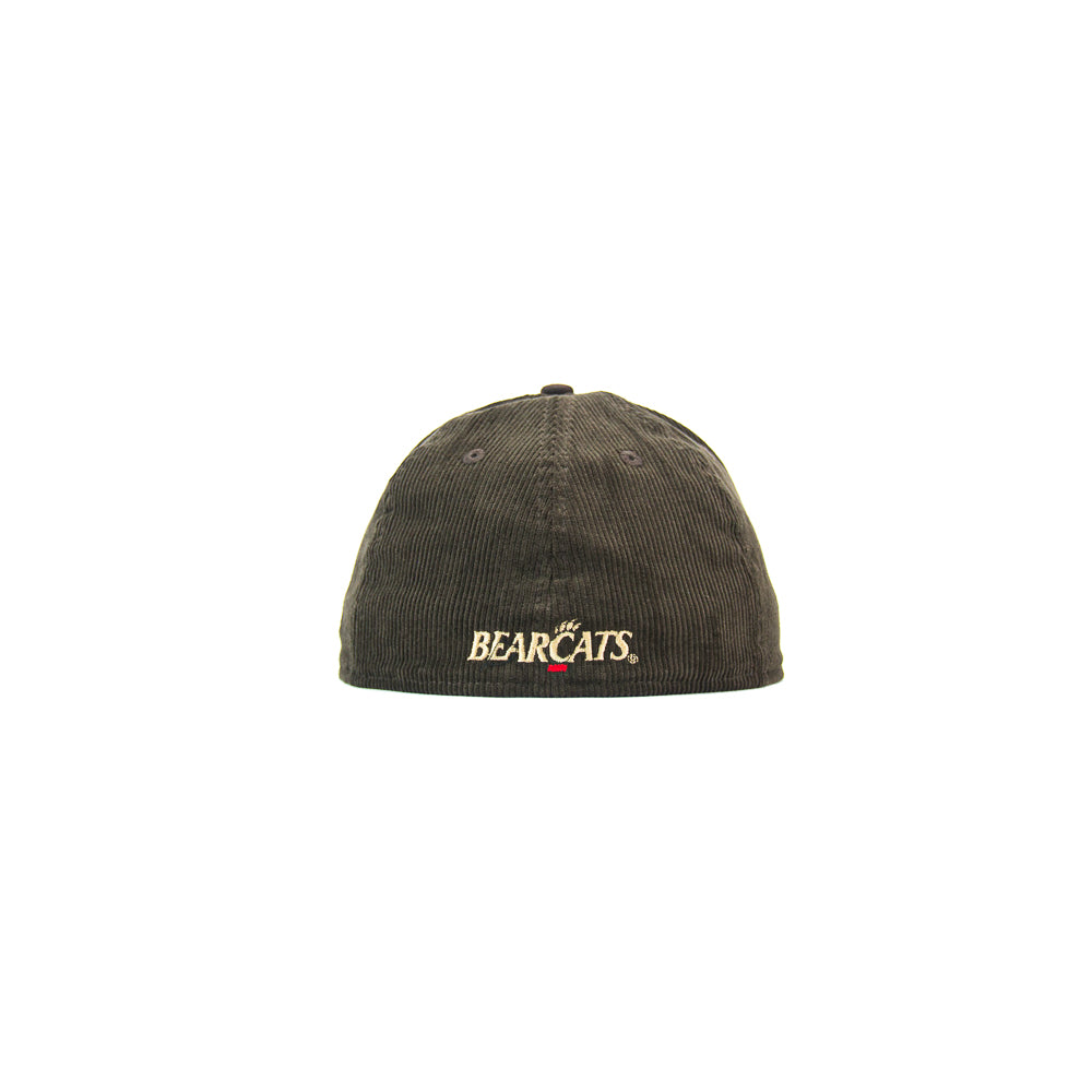 Cincinnati Bearcats Mascot Fitted Cap (Brown Corduroy)