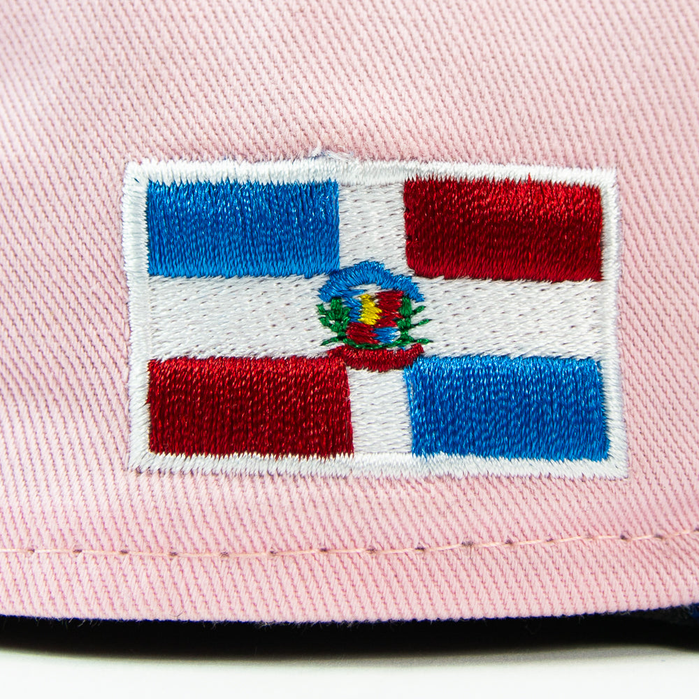 Cincinnati Reds "Los Rojos" Dominican Republic Fitted Cap (Pink/Light Royal)