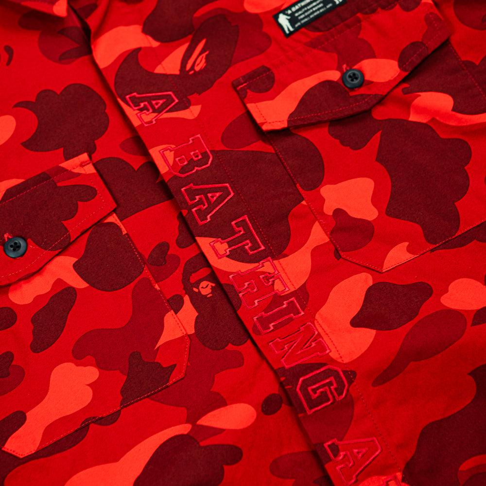 Color Camo CPO Shirt (Red)