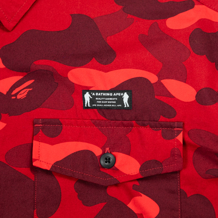 Color Camo CPO Shirt (Red)