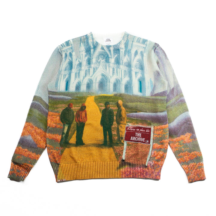 No Place Like Home Jacquard Sweater (Multi)