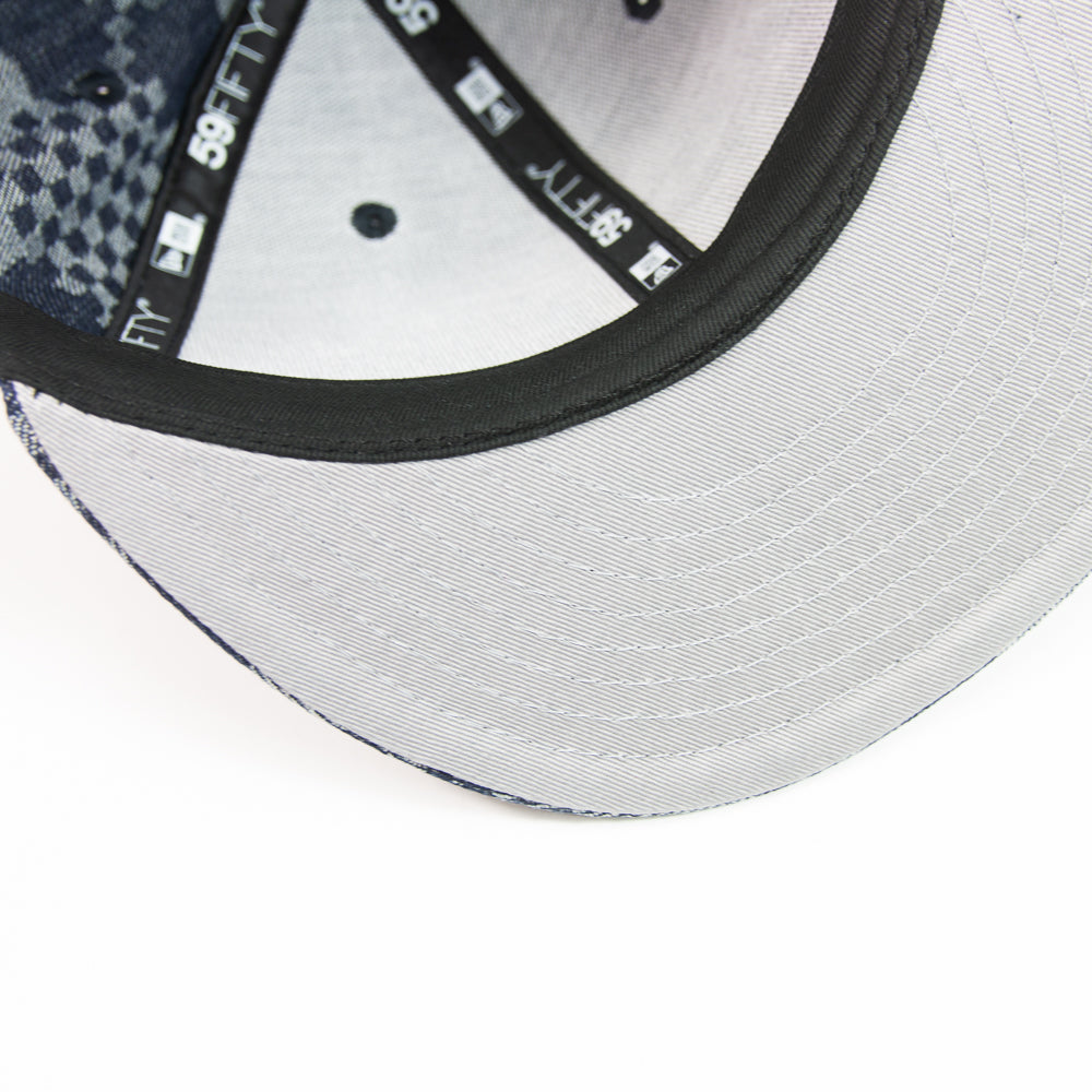 Corporate Fitted Cap (Blue Checkerboard)