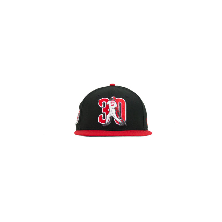 Cincinnati Reds KGJ Fitted Cap (Black/Red)