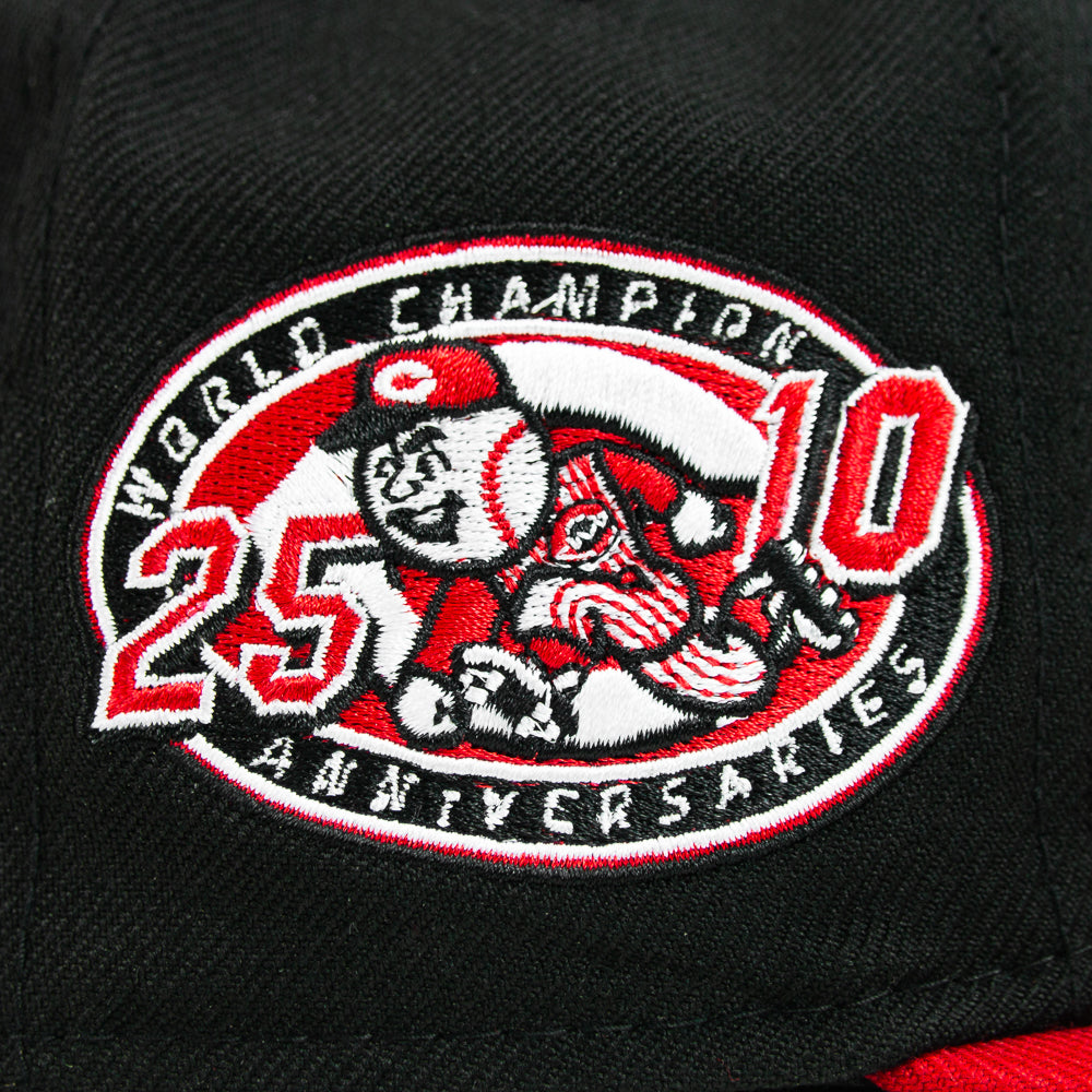 Cincinnati Reds KGJ Fitted Cap (Black/Red)