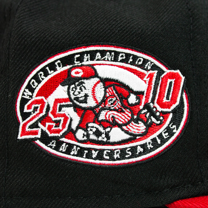 Cincinnati Reds KGJ Fitted Cap (Black/Red)