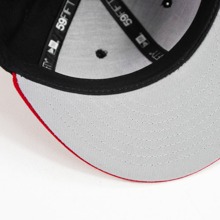Cincinnati Reds KGJ Fitted Cap (Black/Red)
