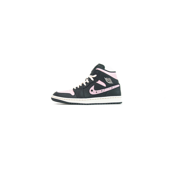 Wmns Air Jordan 1 Mid SE (Anthracite/Metallic Silver)