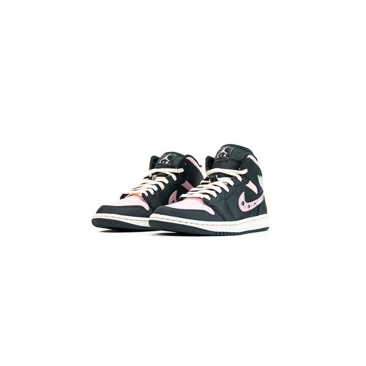 Wmns Air Jordan 1 Mid SE (Anthracite/Metallic Silver)