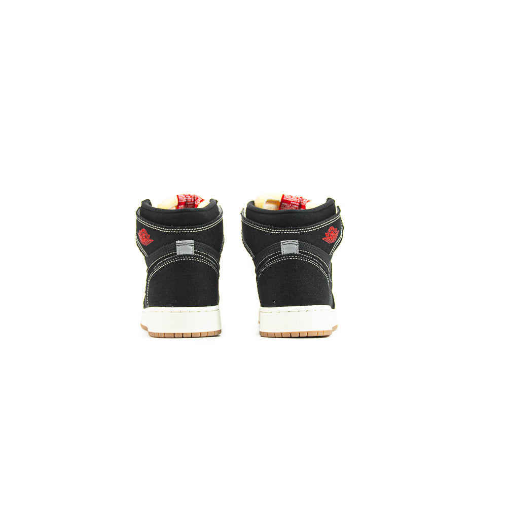 Air Jordan 1 RTR HI OG FC (GS) (Black/University Red-Sail)