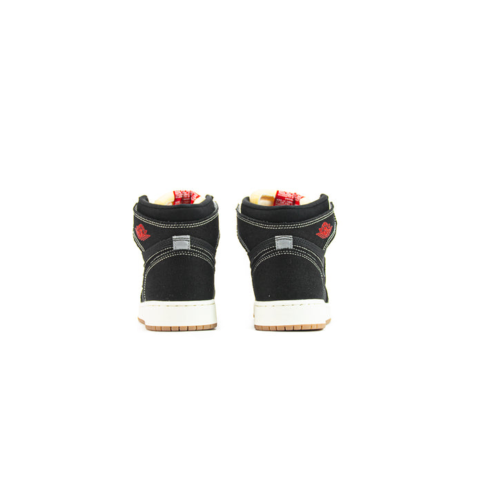 Air Jordan 1 RTR HI OG FC (GS) (Black/University Red-Sail)