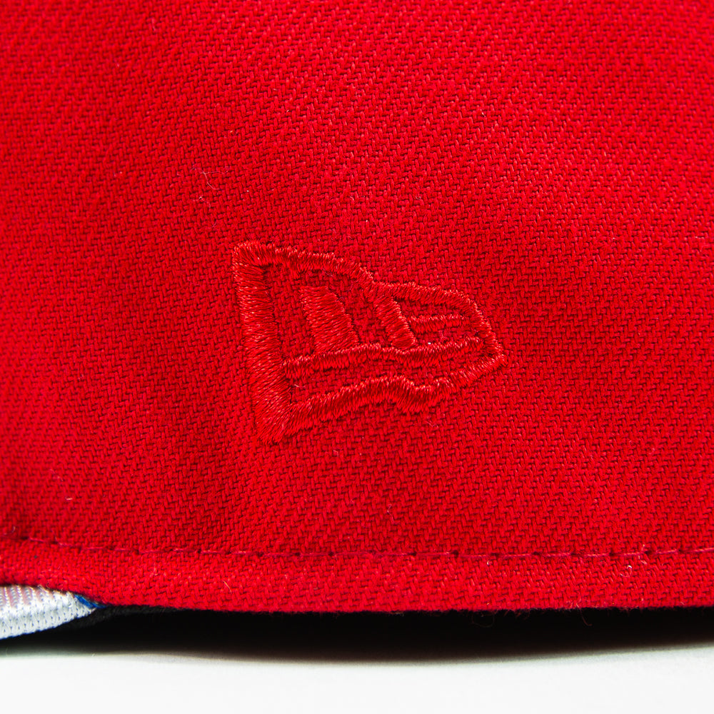 Cincinnati Reds City Connect Fitted Cap (Red/Metallic Silver)