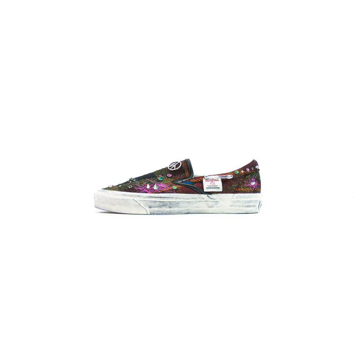 LX Classic Slip-On 98 (Harris Tweed Red/Multi)
