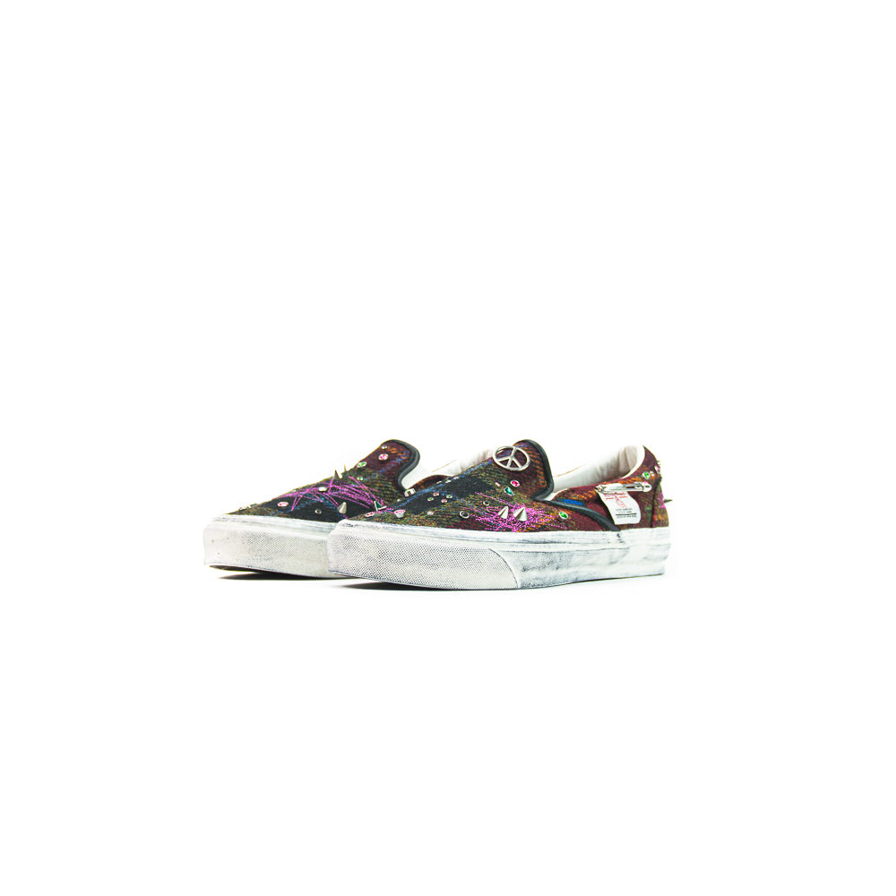 LX Classic Slip-On 98 (Harris Tweed Red/Multi)