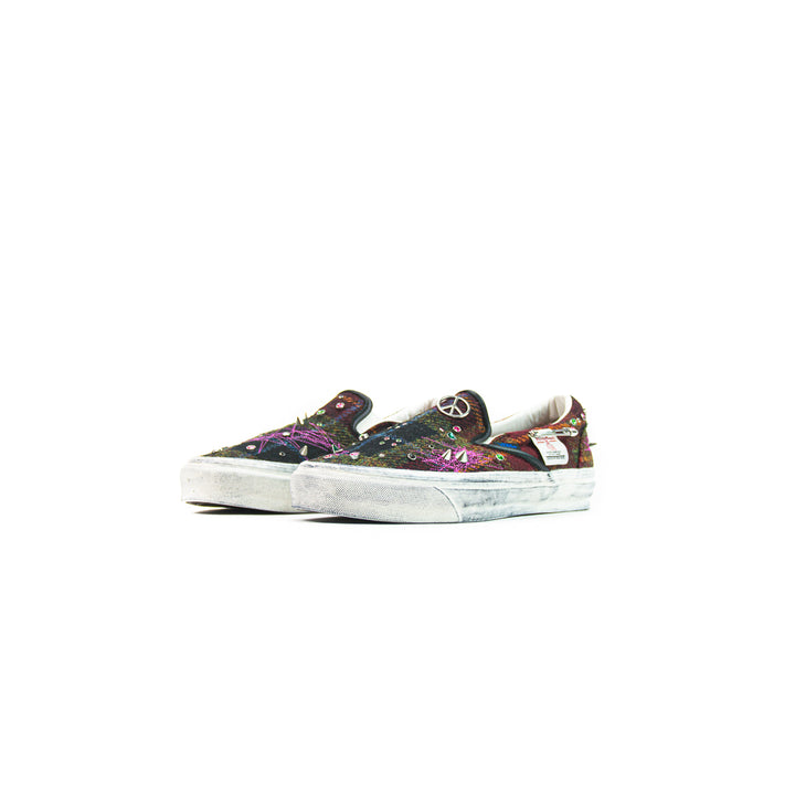 LX Classic Slip-On 98 (Harris Tweed Red/Multi)