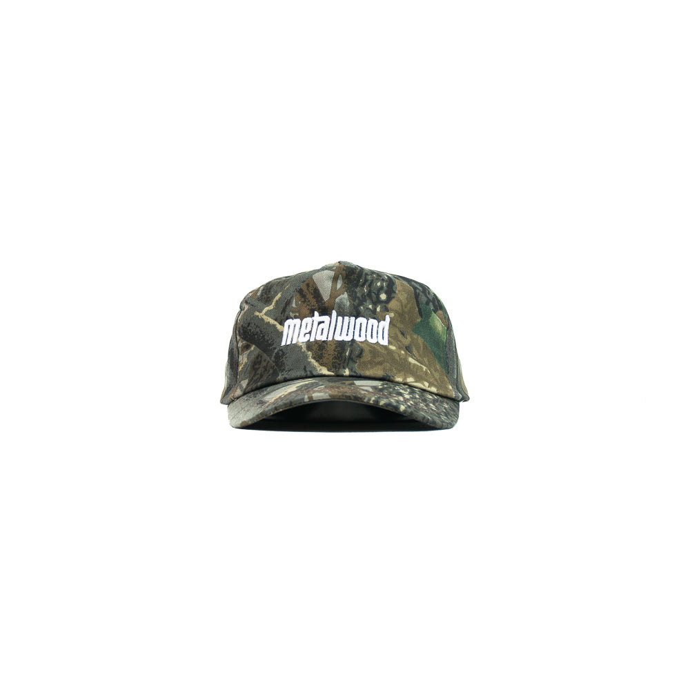 Metal Logo 5-Panel Hat (Real Leaf Camo)