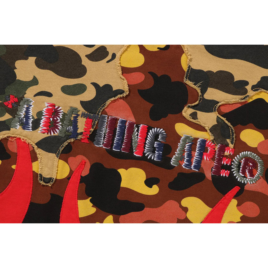 1ST CAMO UPCYCLED RELAXED FIT CREWNECK SWEATSHIRT (MULTI)