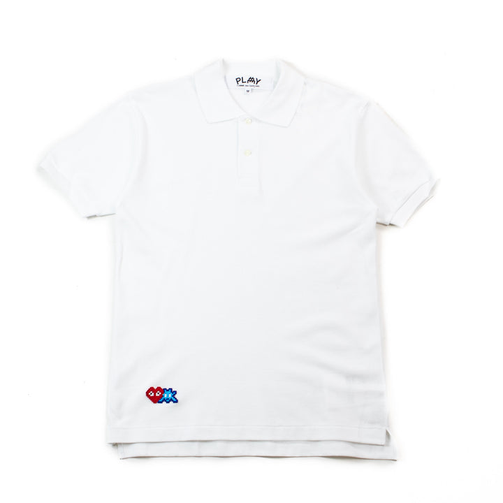 CDG PLAY x INVADER Polo (White)