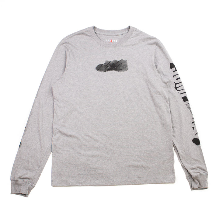 Jumpman Long-sleeve Tee (Carbon Heather/Black)