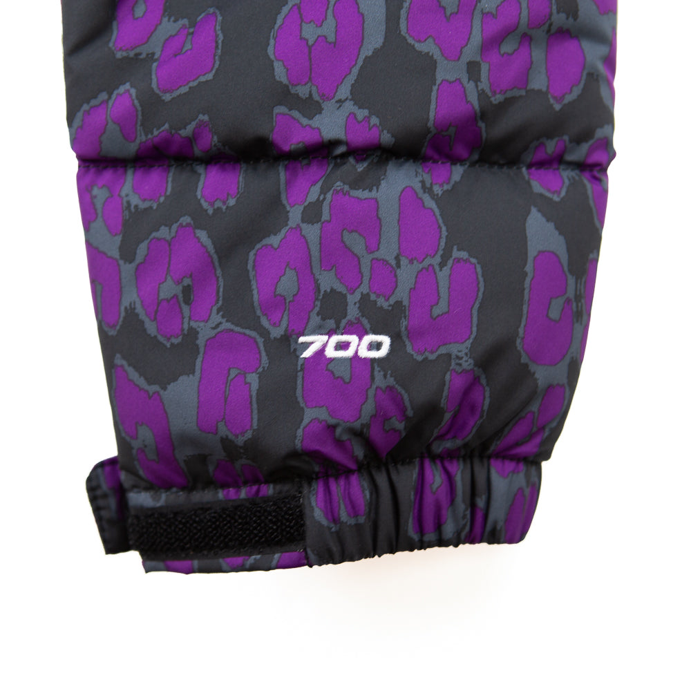 W Print Nuptse Jacket (Gravity Purple/Leopard)