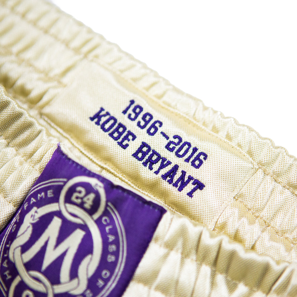 Authentic HOF Los Angeles Lakers Shorts 1996-2016 (Gold)